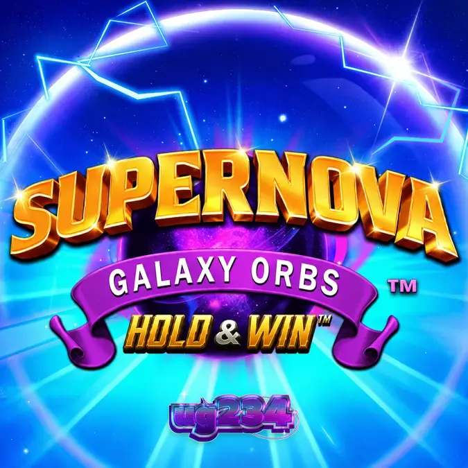 Tampilan antarmuka seluler slot Supernova Galaxy Orbs dengan grafis galaksi yang memukau